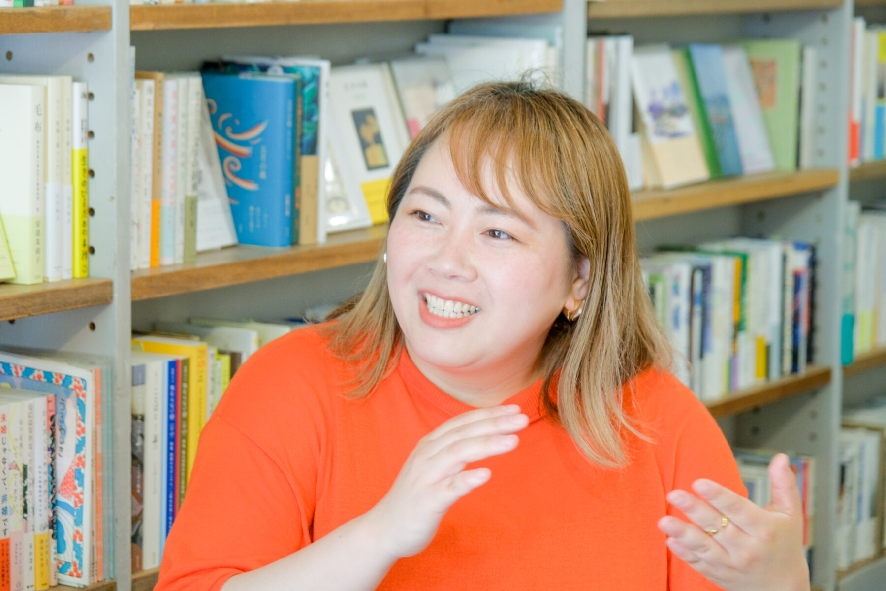 安達茉莉子さん　原画1 心がゆれた私の1冊 イラスト作家 安達茉莉子による自転車エッセイ